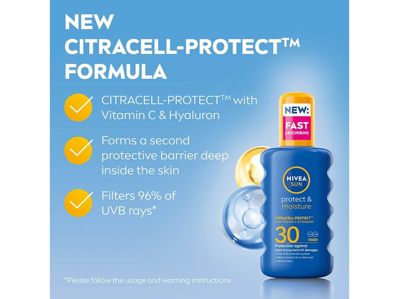 Nivea Schutz & Pflege Sonnenspray LSF30 200ml