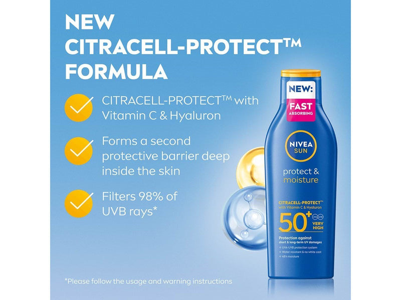 Nivea Protect & Moisture Lotion SPF 50+ 200ml