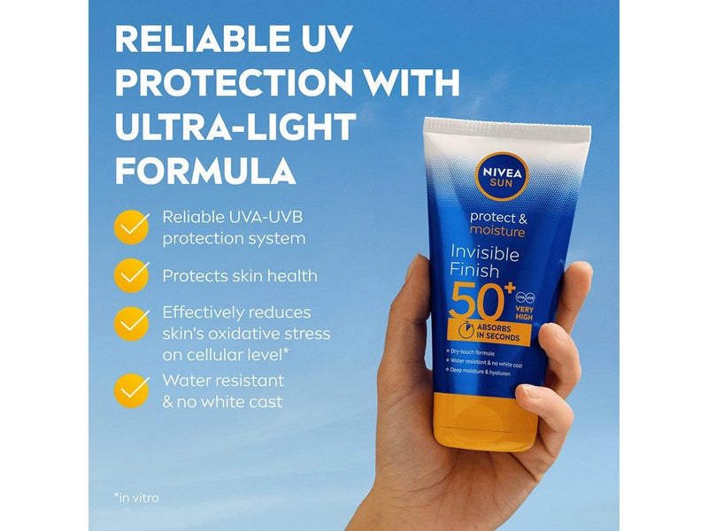 Nivea Schutz & Pflege Invisible Finish LSF 50+ 150ml
