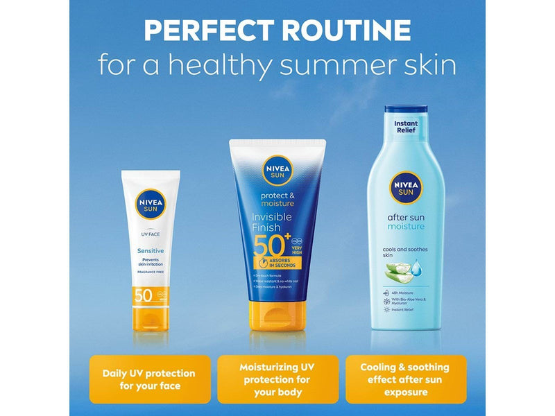 Nivea Schutz & Pflege Invisible Finish LSF 50+ 150ml