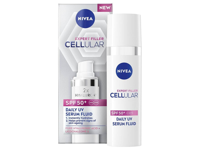 Nivea CELLULAR Expert Filler LSF 50+ UVA UVB Daily UV Serum Fluid