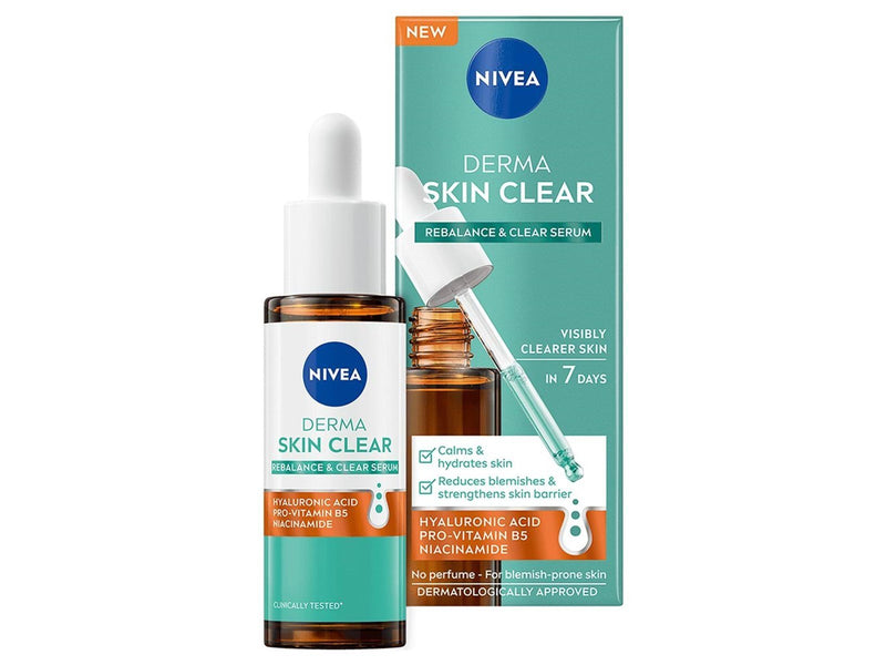 Nivea DERMA SKIN CLEAR Rebalance & Clear Serum 30ml