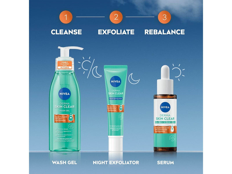 Nivea DERMA SKIN CLEAR Rebalance & Clear Serum 30ml