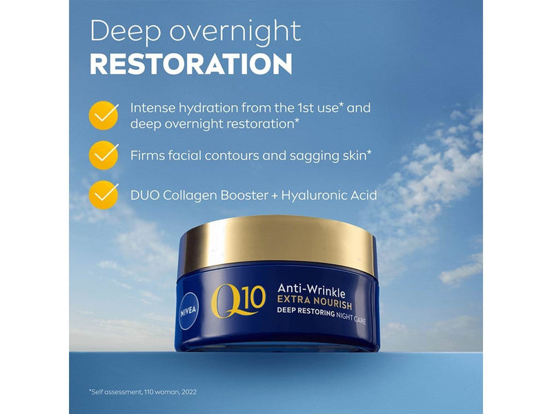 Nivea Q10 Anti-Falten EXTRA-REICHHALTIG Nachtpflege 50ml