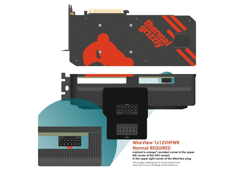 Thermal Grizzly WireView Pro GPU 1x12VHPWR Normal