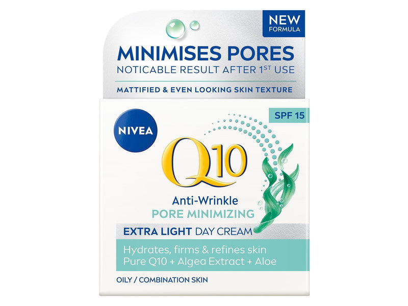 Nivea Q10 Anti-Falten PORENVERFEINERUNG Tagespflege LSF 15 50ml