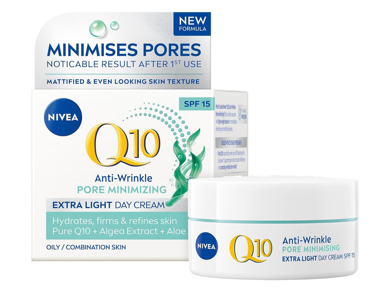 Nivea Q10 Anti-Falten PORENVERFEINERUNG Tagespflege LSF 15 50ml