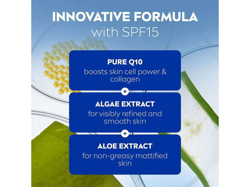 Nivea Q10 Anti-Falten PORENVERFEINERUNG Tagespflege LSF 15 50ml