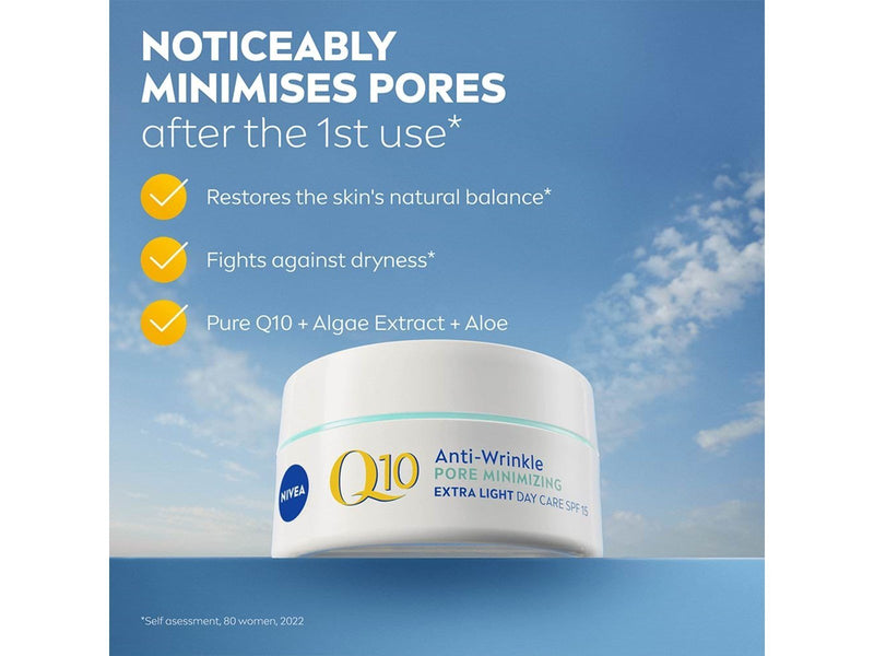 Nivea Q10 Anti-Falten PORENVERFEINERUNG Tagespflege LSF 15 50ml