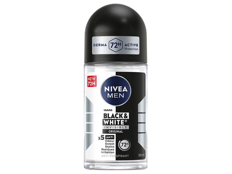 Nivea Black & White Invisible Original Deo Roll-On 50ml