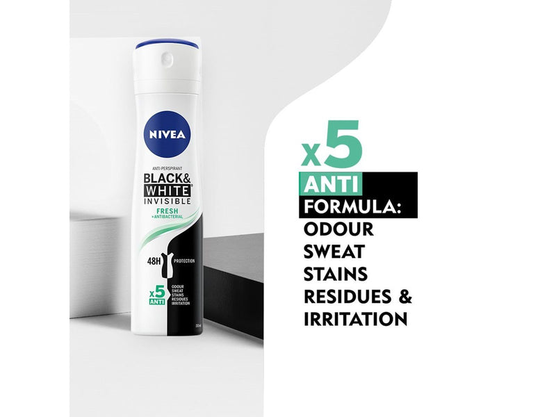 Nivea Black & White Invisible Fresh Female Spray 150ml