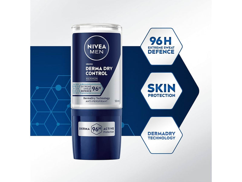 Nivea Derma Dry Control Deo Roll-On 50ml