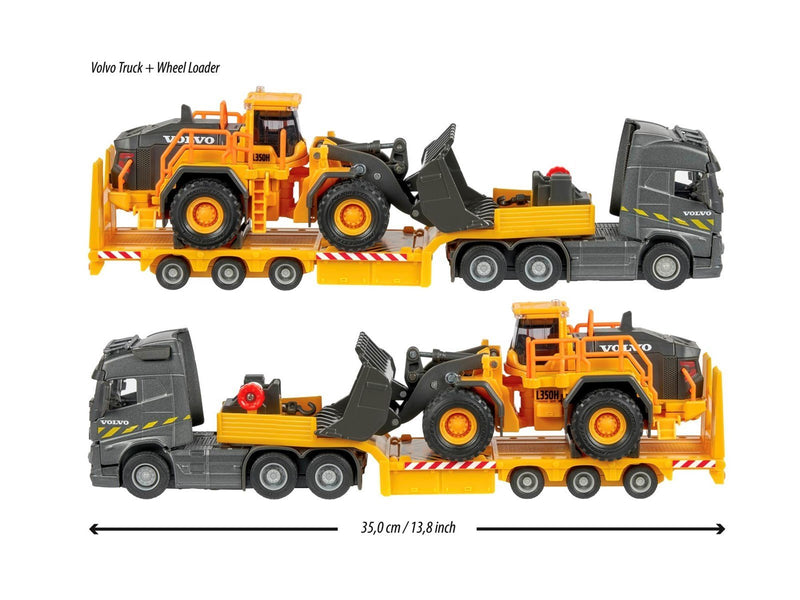 Majorette Volvo Truck + Wheel Loader