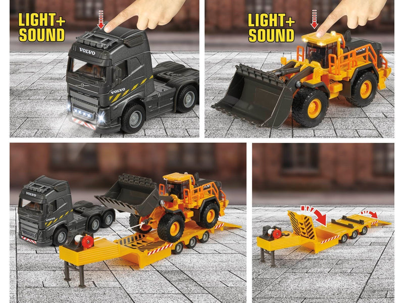 Majorette Volvo Truck + Wheel Loader