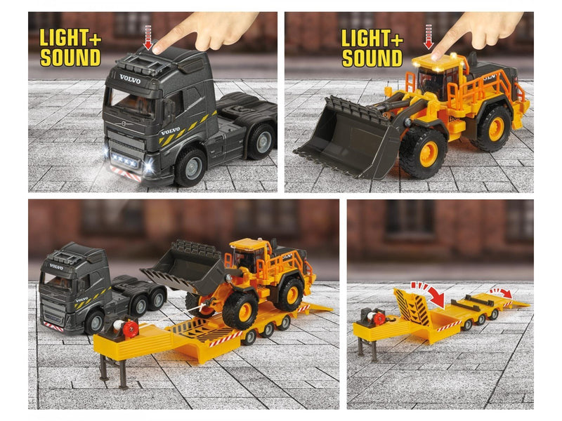 Majorette Volvo Truck + Wheel Loader