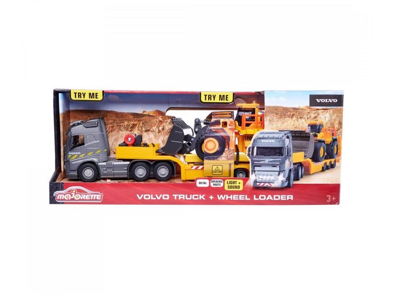 Majorette Volvo Truck + Wheel Loader