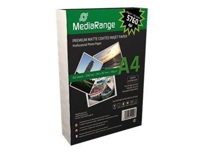 MediaRange Inkjet Paper Matt A4 130g 100x