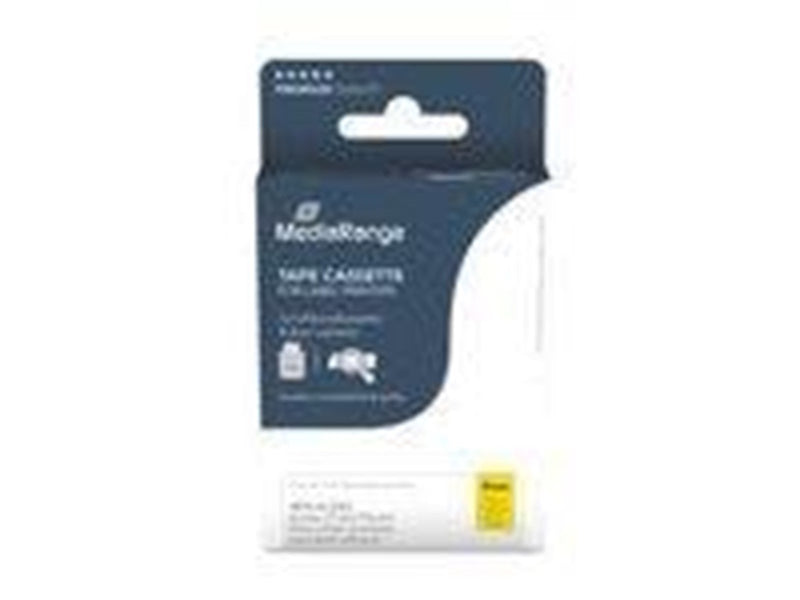 MediaRange - label tape - laminated - 1 cassette(s) - Roll (0.9 cm x 8 m) (alternative for: Brother TZ-621 Brother TZe-621)