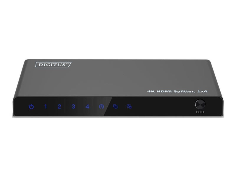 DIGITUS - video/audio splitter - 4K 1x4 - 4 ports