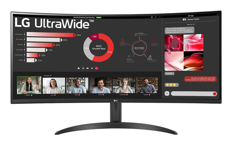 LG 34WR50QK-B Wide Quad HD Display 86,4 cm (34')