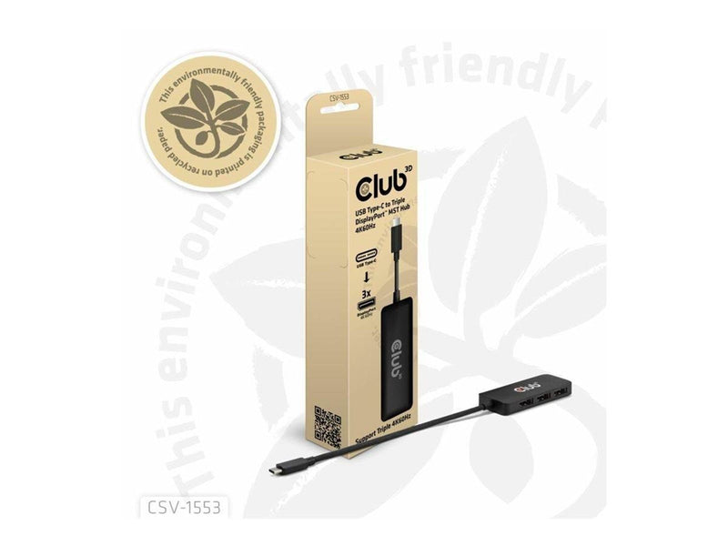 Club 3D CSV-1553 - docking station - USB-C / Thunderbolt 4 - 3 x DP++