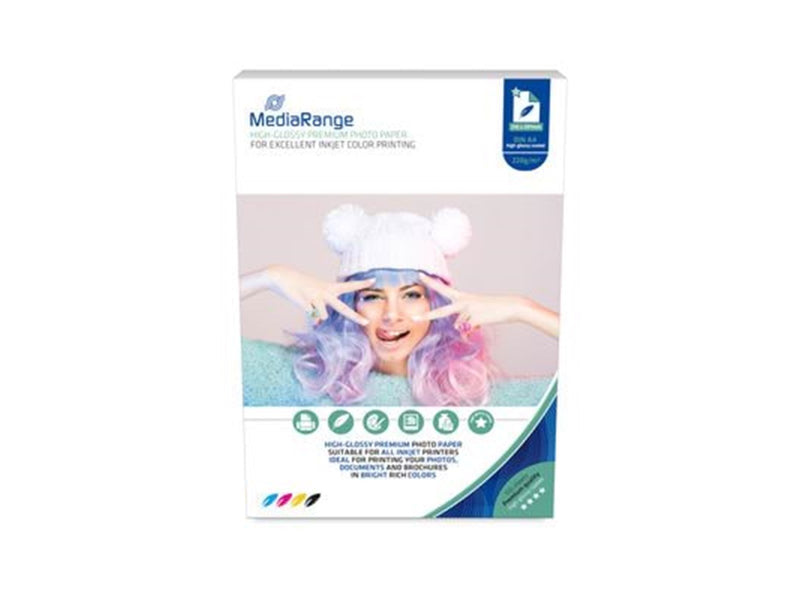 MediaRange MRINK103 / 210 x 297mm Photo paper for inkjet printers high-glossy 220g 100 sheets