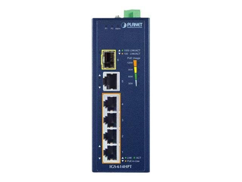 PLANET IGS-614HPT - switch - 6 ports - unmanaged