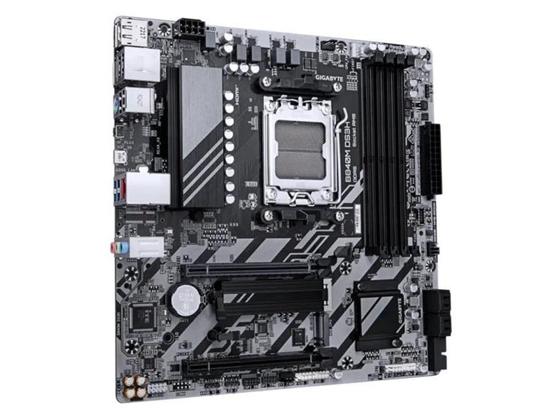 GIGABYTE B840M DS3H - motherboard - micro ATX - Socket AM5 - AMD B840 Mainboard - AMD B840 - AMD AM5 socket - DDR5 RAM - Micro-A