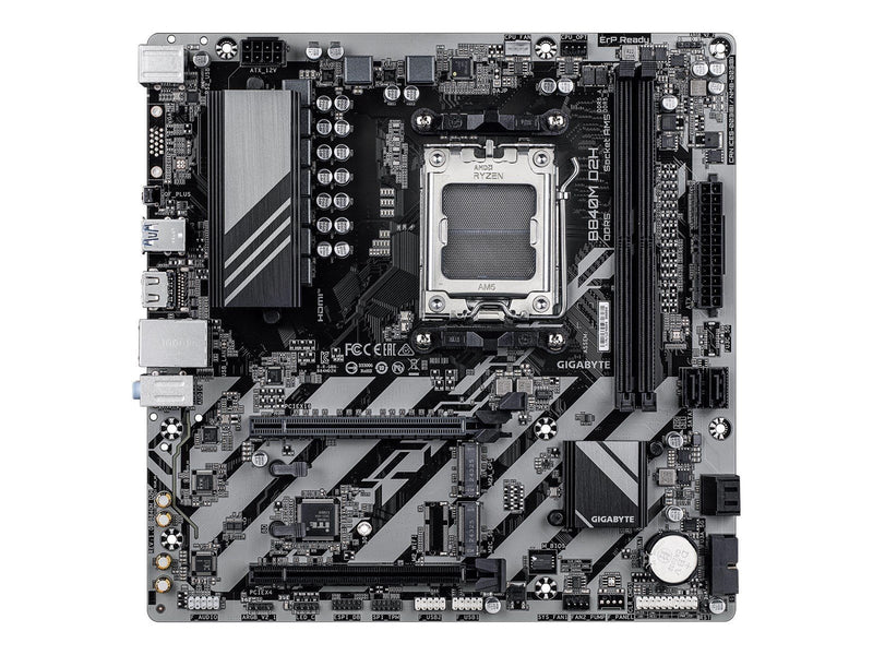 GIGABYTE B840M D2H - motherboard - micro ATX - Socket AM5 - AMD B840 Mainboard - AMD B840 - AMD AM5 socket - DDR5 RAM - Micro-AT