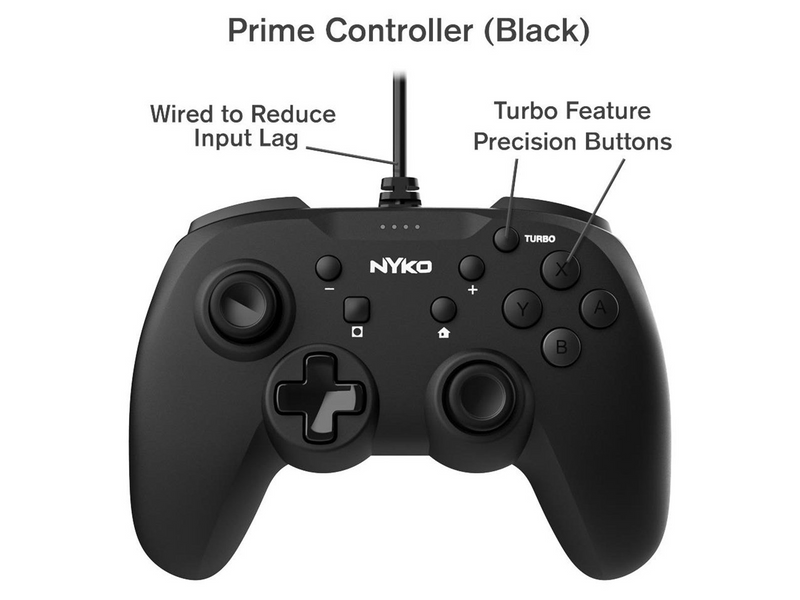 Nyko Prime - Black - Wired Controller - Nintendo Switch