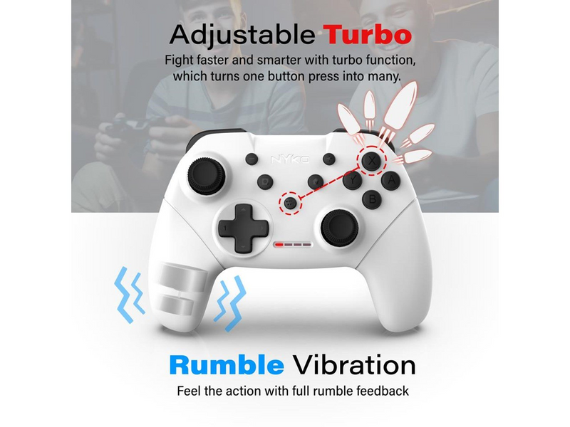 Nyko Mini Core - White - Wireless Controller - Nintendo Switch
