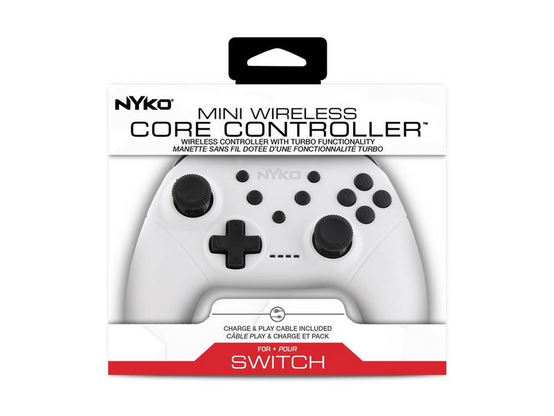 Nyko Mini Core - White - Wireless Controller - Nintendo Switch