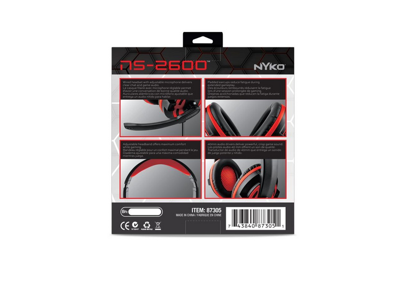 Nyko NS-2600 - Wired Headset - Nintendo Switch
