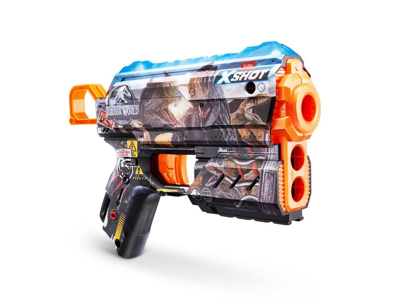 X-shot Skins Flux Blaster - Jurassic World Skins (8 Darts) ZURU
