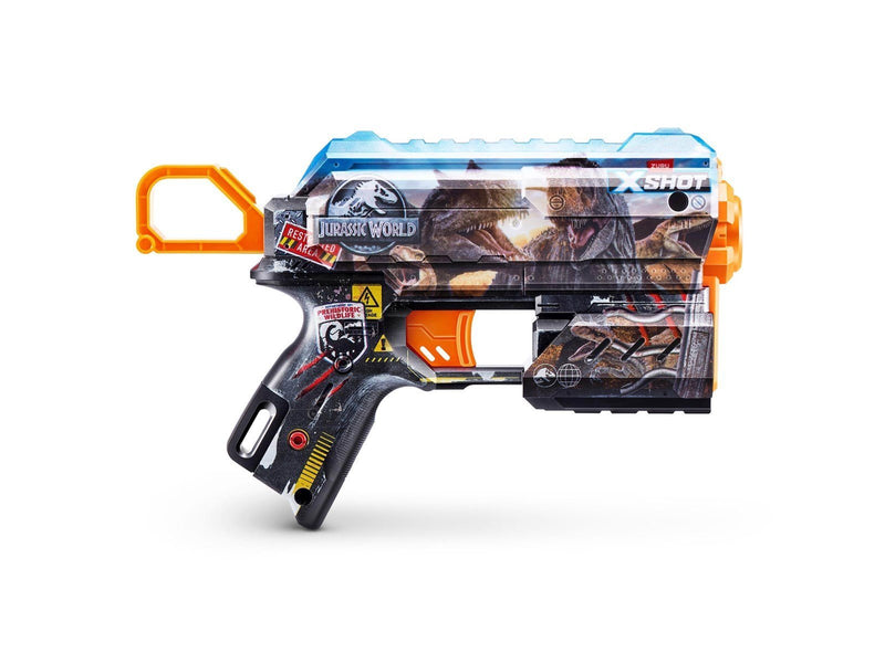 X-shot Skins Flux Blaster - Jurassic World Skins (8 Darts) ZURU