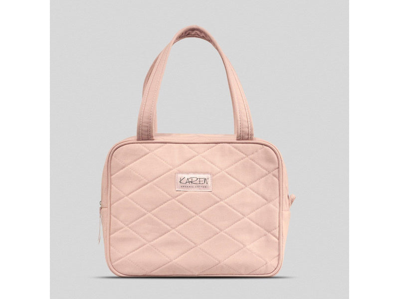 Karen - Toilet bag with handle - Nude quilt