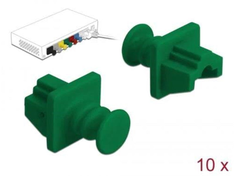 DeLOCK Dust Cover for RJ45 Jack - 10 Pieces