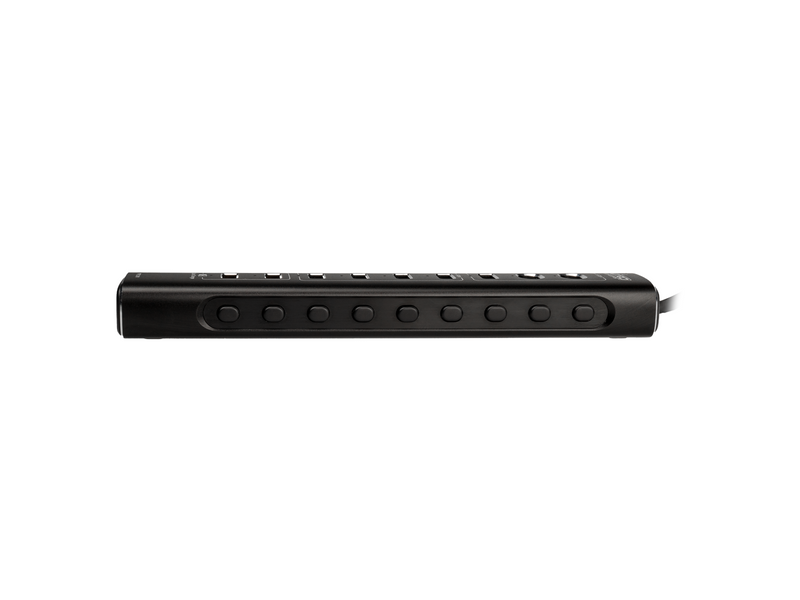 Nitro Concepts UH1 10-Port HYBRID USB HUB USB-Hubs - 10 - Schwarz