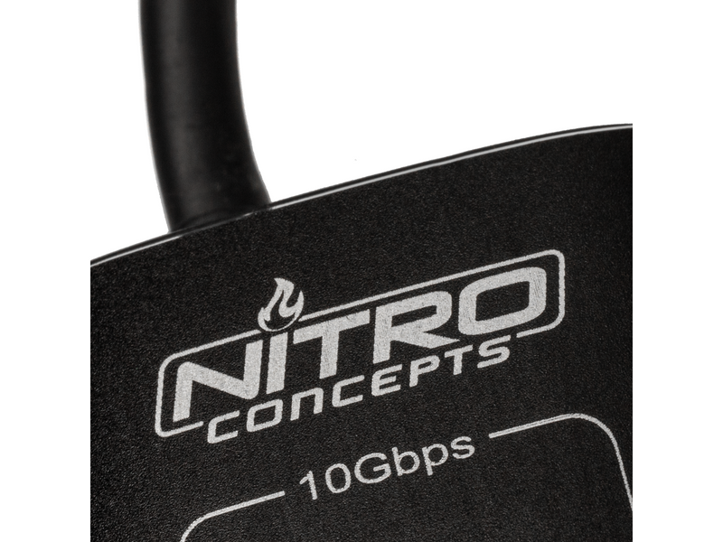 Nitro Concepts UH1 10-Port HYBRID USB HUB USB-Hubs - 10 - Schwarz