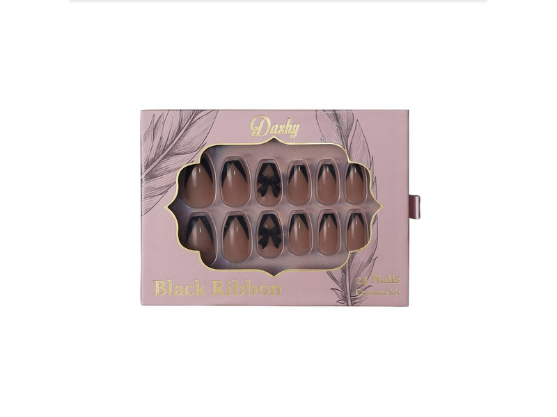 Dashy Nails - Black Ribbon
