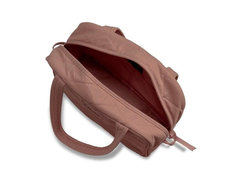 Karen - Toiletry bag with handle - Mocca quilt