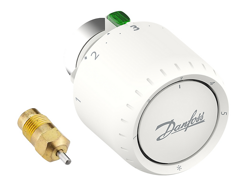 Danfoss Aveo RA/VL service thermostat with built-in sensor and service gland