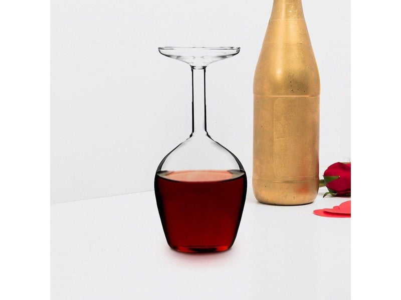 Novelty Upside Down Wineglass