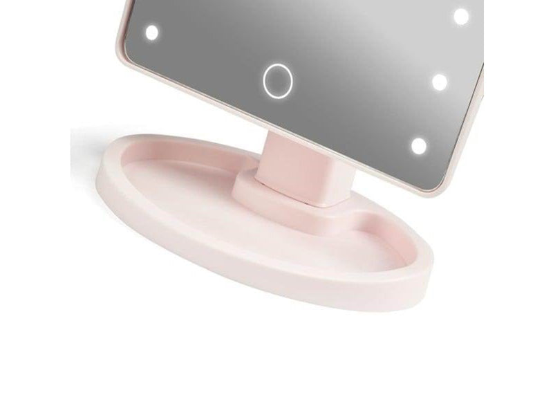 Gillian Jones Hollywood mirror with Touch LED light and USB-C - Rosa