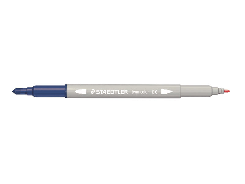 Staedtler Fibre tip pen 2tips twin color 6pc