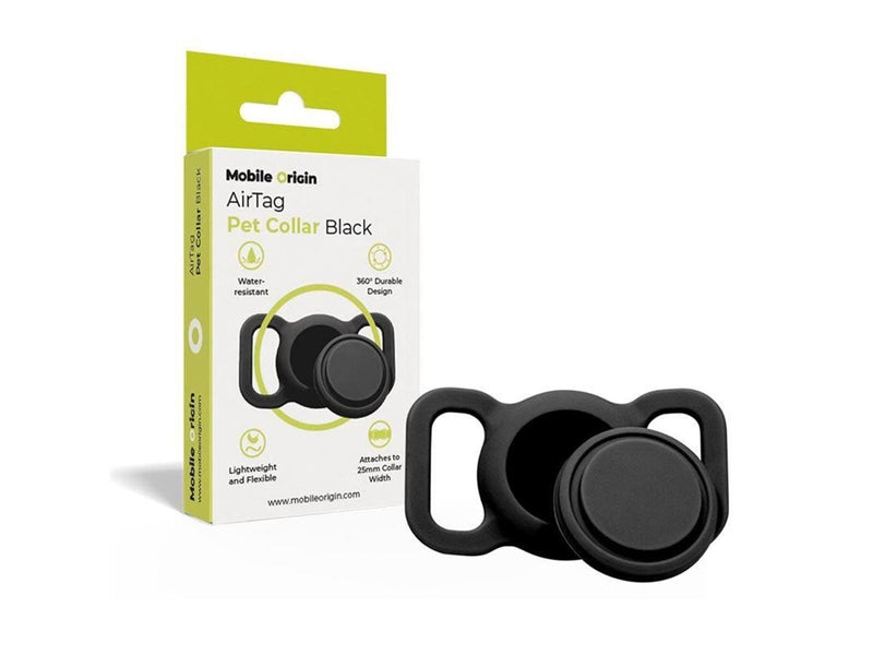 Mobile Origin AirTag Pet Collar - Black