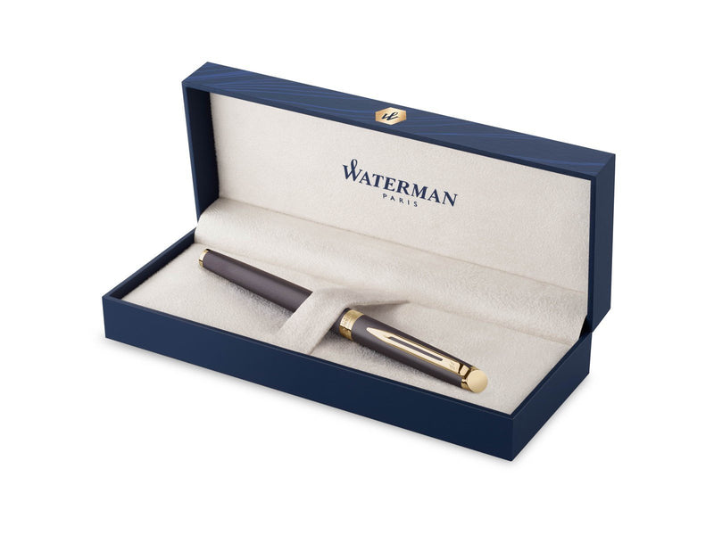 Waterman Hémisphère Fountain Pen | Lava Black (The Understated Edit Collection) | Fine Nib with Blue Ink | Gift Box