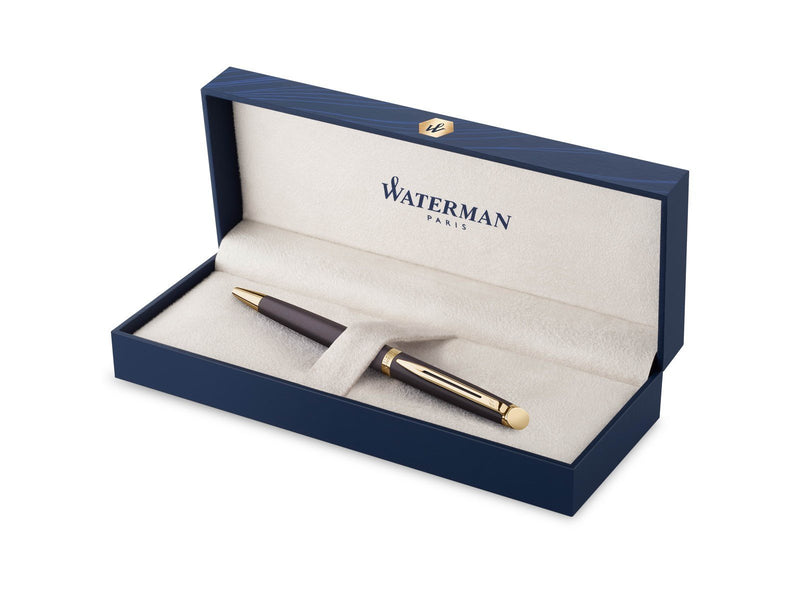 Waterman Hémisphère Ballpoint Pen | Lava Black (The Understated Edit Collection) | Medium Point with Blue Ink | Gift Box
