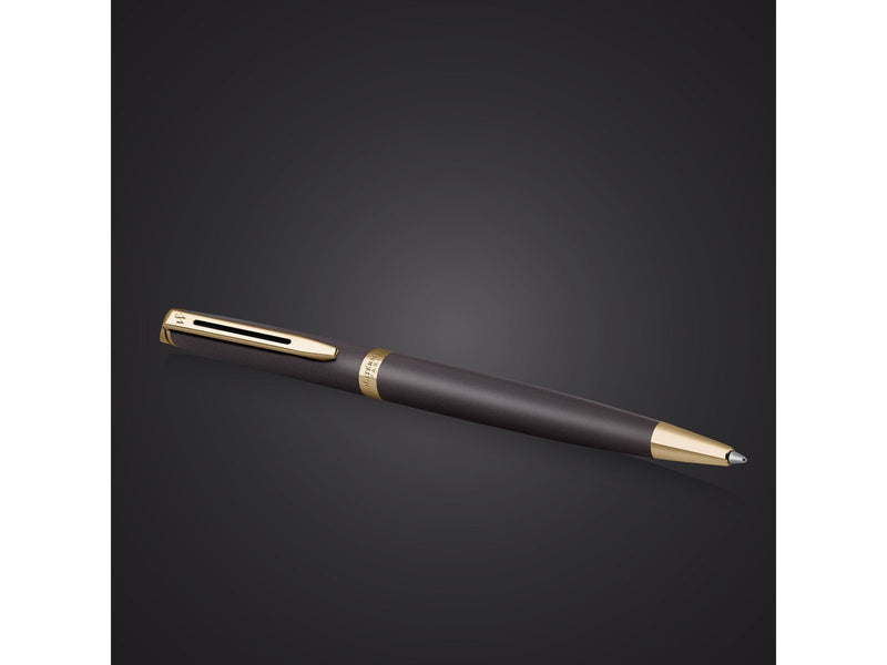 Waterman Hémisphère Ballpoint Pen | Lava Black (The Understated Edit Collection) | Medium Point with Blue Ink | Gift Box