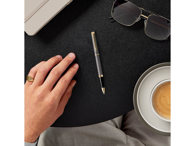 Waterman Hémisphère Rollerball Pen | Stone Grey (The Understated Edit Collection) | Fine Point with Black Ink | Gift Box
